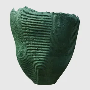 Contemporary Ceramic Cartocci Textured Vase
