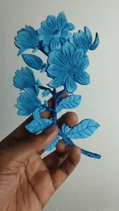 Magnolia Flower Bas Relief