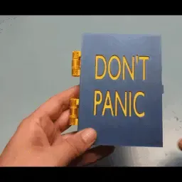 DONT PANIC: Passport Cover and Towel Rack
