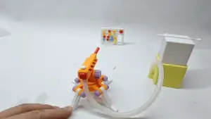 Air-pressed desktop cannon toy