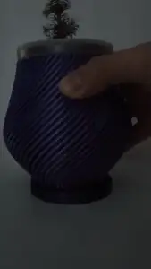 Flower pot with dimmable led ight