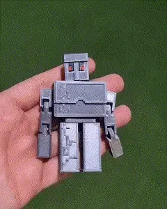 MINECRAFT GOLEM FLEXI PRINT IN PLACE