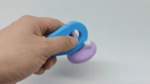 Vintage Children's Toy Whale – Pull-String Spinning Top