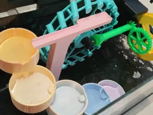 3D Printed Fish Tank Waterwheel Decorative Ornaments