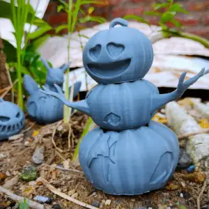 HALLOWEEN SPECIAL CUTE DOUBLE FACED ARTICULATED PUMPKIN