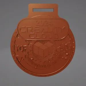 Creality Cloud Top 50 Printaholics Medal