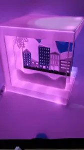 Winter lamp - customizable landscape