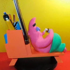 PATRICK STAR BASE AND PEN CASE FANART