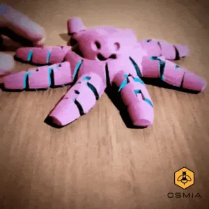 Osmia Flexible Angry Happy Octopus Spinning Toy