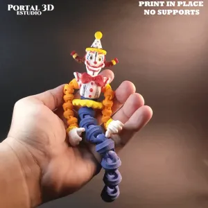 Jackie the Clown /flexi / PRINT-IN-PLACE WITHOUT SUPPORT