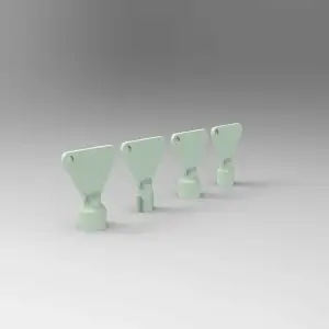 SET OF 4 KEYS FOR ELECTRICAL PANELS | KEY RING ACCESSORY