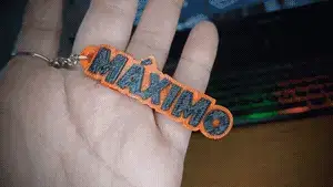 MÁXIMO NAME KEYCHAIN