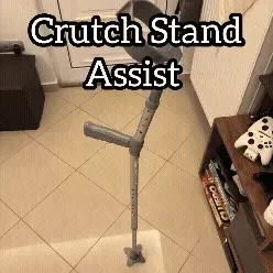 Crutch Stand Assist – Snap-On Support Attachment