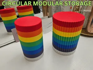 CIRCULAR MODULAR STORAGE - (10cm notched sides)