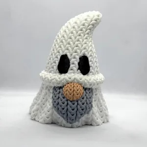 Knitted Ghost Gnome