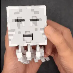 Kamski Articulated Minecraft Ghast with Changing Face