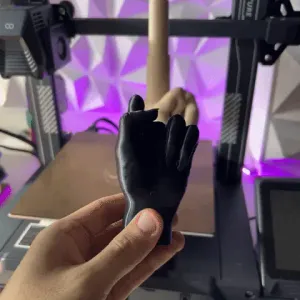 Print-In-Place Collapsing Middle Finger