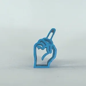 Text Flip - D (Dactylology)