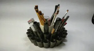 Soporte para maquillajes y labiales giratorio