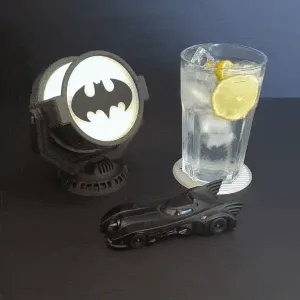 Bat-Signal Coaster Display