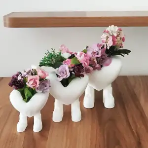 Cute heart flowerpot