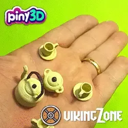 🍵 Enchanted Tea Time: A Miniature Universe for Piny3D