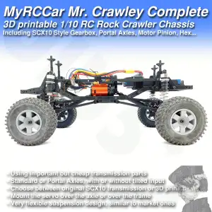 MyRCCar Mr. Crawley Complete. 1/10 RC Rock Crawler Chassis