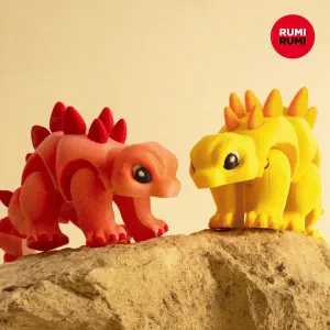 Flexi Baby Stegosaurus - Cute Articulated Dinosaur Toy