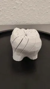 Twist Fidget Tooth - Print In Place