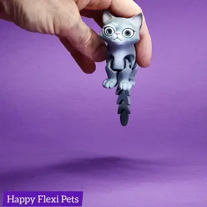 Busya the she cat print in place flexi toy