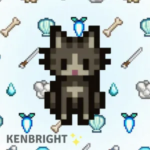 STARDEW VALLEY CATS KEYCHAIN