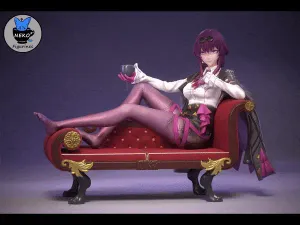 Kafka - Honkai StarRail Game Figurine for 3D Printing