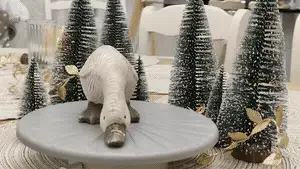 nice decorative goose (wood texture)