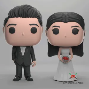 Funko Couple Wedding Cake Topper 04