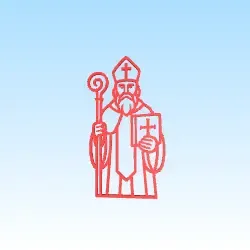 Wallart Santa Klaus Saint Nicolas