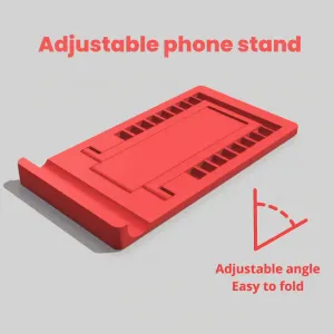 Phone stand with adjustable angle