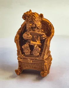 Teddy on chair