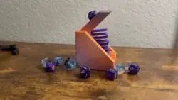 Dice Catapult Toy - Print In Place with Functional Spring