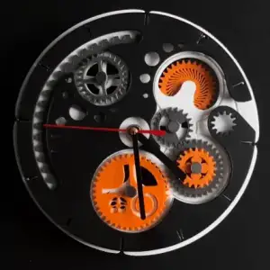 Aesthetic Gear Clock