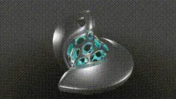 EARRINGS VORONOI PENDANT