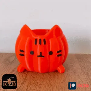 HALLOWEEN PUSHEEN KITTEN PUMPKIN - NO SUPPORTS