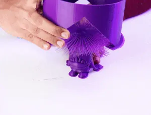 EVIL MINIONS WITH HAIR ONE EYE - KEYCHAIN (PURPLE MINION)
