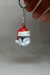 santa CloneTrooper keychain