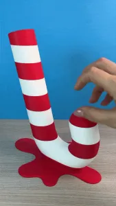 Candy Cane Christmas Jar with lid - NO SUPPORT