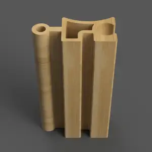 Rotating Grille Panel STL – Curved Wall Panel for Cylinders