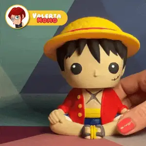 ONE PIECE Funko Pop Bobblehead D. LUFFY | STL + 3MF Colored