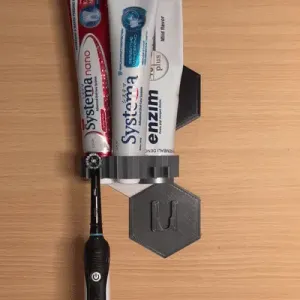 MW Modular Wall Mount Toothpaste and Toothbrush Holder
