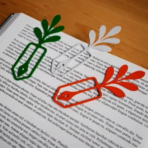 Bookmark | Leaf Bookmark | Leaf and Pen Bookmark Design