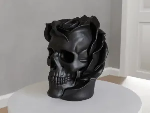 Skull with Rose Indent