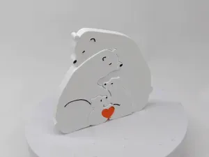 Family Gift - Assembled Polar Bear Family